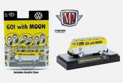 1960 VOLKSWAGEN DELIVERY VAN USA MODEL ''MOONEYES'' 1/64 DIECAST BY M2 31500-HS54