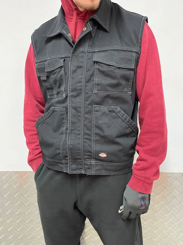 Винтажный тактический жилет Dickies с несколькими разъемами размер M - Изображение 2 из 4