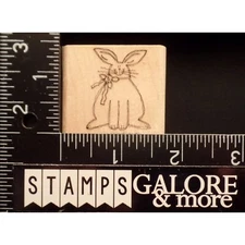 Stampin' Up! Rubber Stamps 2000 JUST FOR FUN SKETCHED EASTER BUNNY SITTING #07