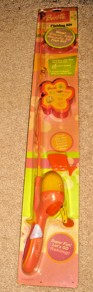 Shakespeare Barbie Kids Fishing Kit New 2'6