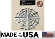 [SR] Spider Web Gusset 3/16" Mild Steel Weld 4"x4" Custom Chopper Mini Truck x4