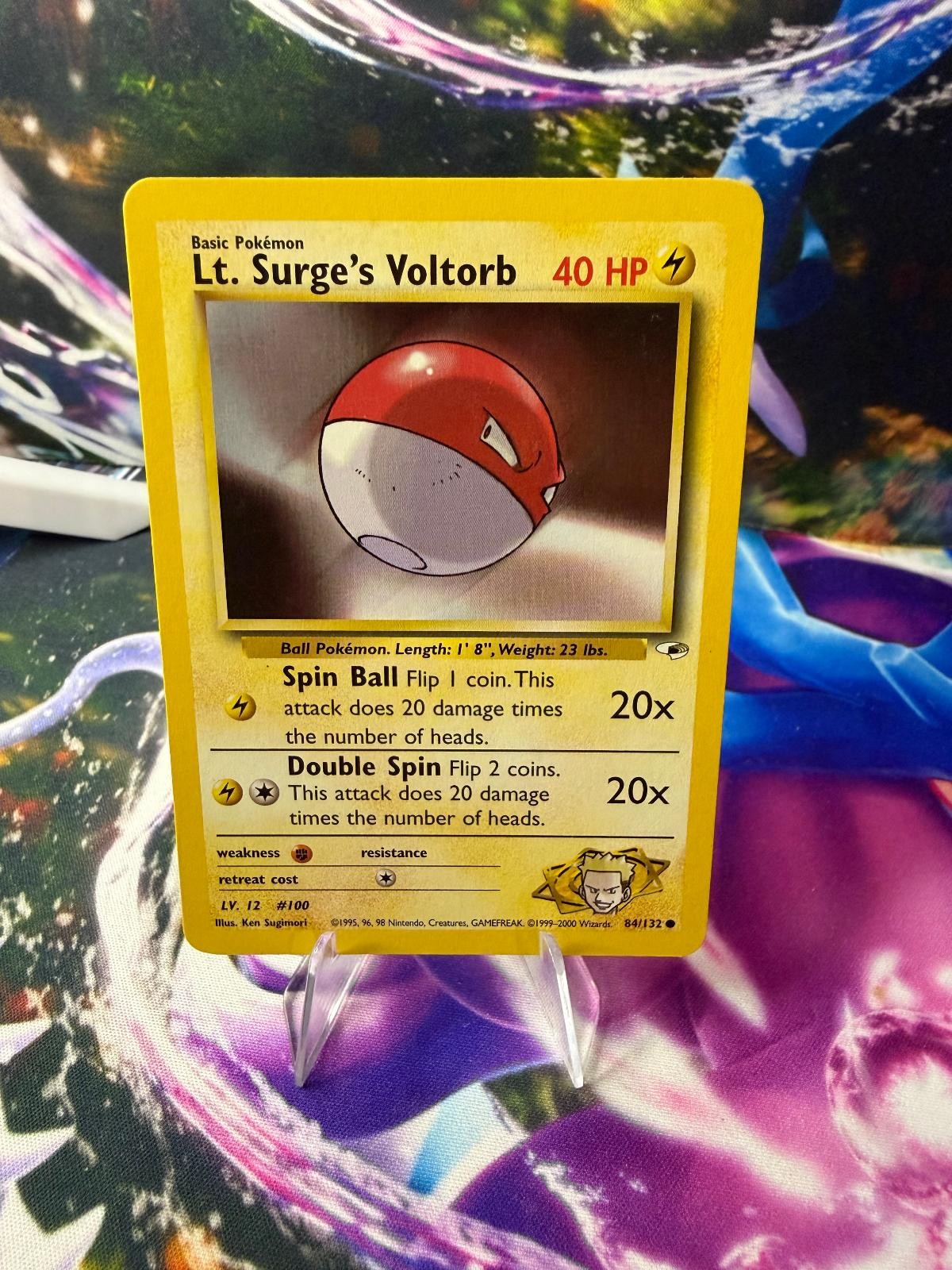 LT. SURGE'S VOLTORB 84/132 GYM HEROES Unlimited Common Pokemon