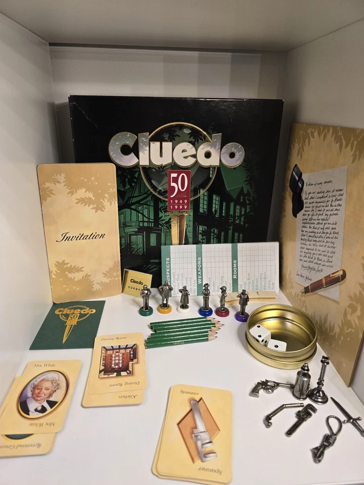 Rare Cluedo 50th Anniversary Edition 1999 Vintage Complete - Image 3 of 4