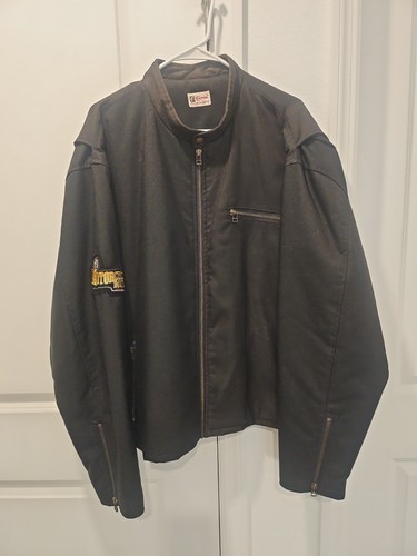 Chippewa, Vintage 90s Chippewa Motorcycle Boots Riding Jacket Mens XL Black Bomber
