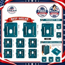 Makita Battery Holder Mounts 8 Pack Wall Storage Rack MAOZHOU