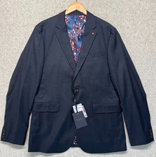 NWT Ted Baker Mens Core Suit Jacket Blazer Navy Blue Single Breasted Classic 4 L