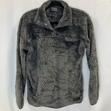 Simply Southern Grey Fleece Pullover Jacket Coat Women's sz S Small