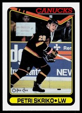 1990-91 O-Pee-Chee Petri Skriko #316 Vancouver Canucks