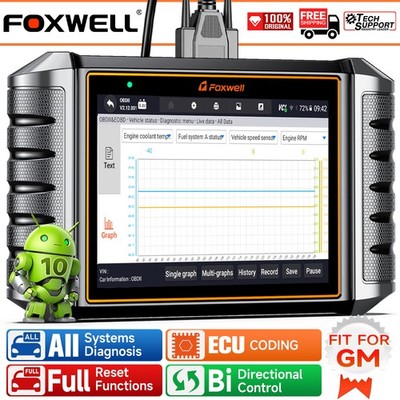 FOXWELL NT710 For GM Auto Diagnostic Tool ECU Coding Bidirectional OBD2 Scanner