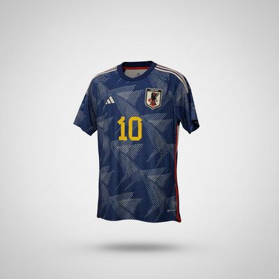2022-2023 Japan Minamino HOME Kit Soccer Jersey Shirt adidas Large