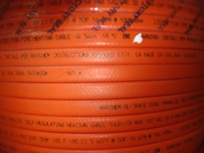 225' SPOOL RAYCHEM XL-Trace Edge Self-Regulating Nvent Heating Cable 8XLE1-CR