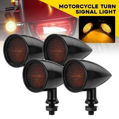 Amber LED Turn Signal Blinker Indicator Lights For Honda Motorcycle Motorbikes