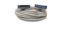 50 Foot DB25 25 Pin Serial Port Cable Male To Female RS232 PC Cord Extension