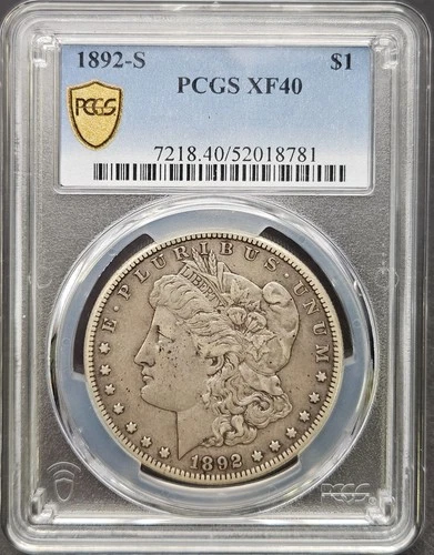 1892-S Morgan Dollar, PCGS XF 40, Key Survivor!