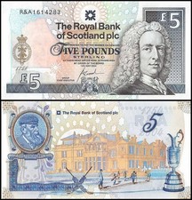 Scotland - Royal Bank of Scotland PLC 5 Pounds, 2004, P-363, UNC, Commemorative