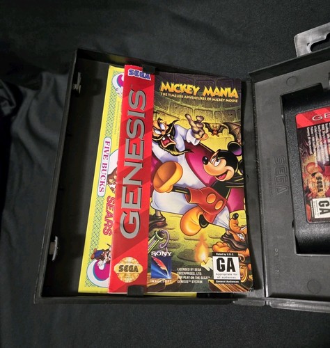 Mickey Mania: The Timeless Adventures of Mickey Mouse Sega Genesis With Manual - Picture 5 of 12