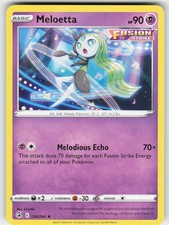 Meloetta 124/264 Rare Fusion Strike Pokemon Near Mint