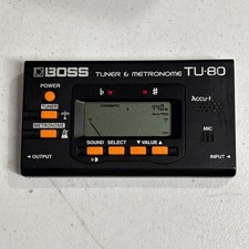 Boss TU-80 Tuner and Metronome for Acoustic Electric Guitar or Drums Tested