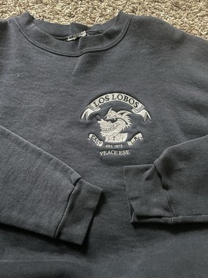 Late 90s Y2K Los Lobos Latin Rock Embroidered Crewneck Sweatshirt Size L