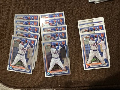 2024 1st Bowman New York Mets Lot Of 23 Chrome Paper Anthony Baptist Rookie Card