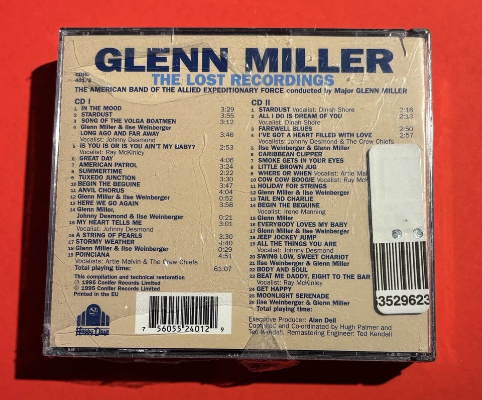 New & Sealed 2 CD: Glenn Miller - The Lost Recordings (UK IMPORT) 1995 Foto 2 de 4
