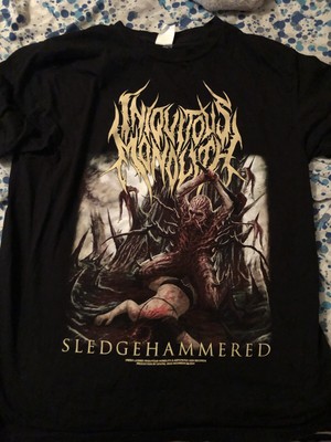  Iniquitous Monolith  Brutal Death Metal Album Art  sledgehammered  Size Large 