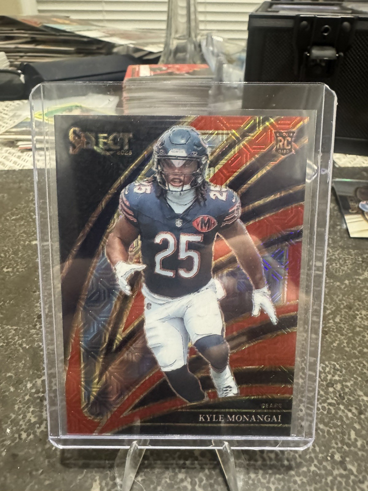 2025 Select Football Kyle Monangai #274 Club Level Red Prizm /49 (RC)