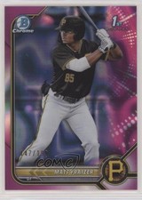 2022 Bowman Chrome Prospects Fuchsia Lava Refractor 147/199 Matt Fraizer 1u0