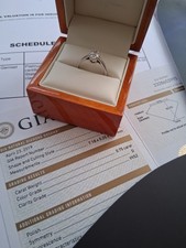 0.75ct GIA Certified Diamond Engagement Ring Platinum oval brilliant cut