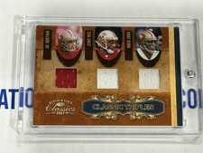 2007 Donruss Classics Classic Combos Joe Montana, Rice, Craig #CT-3 Silver /250