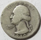 1940 Washington Quarter - 90% Silver - #11305-12