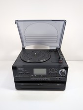 Jensen Black Turntable CD Recorder Cassette Stereo JTA-980 For Parts Only Untest