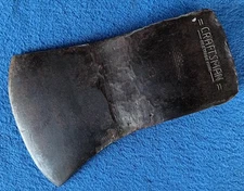 Vintage 1950's =CRAFTSMAN= Logo Single Bit Iron Axe Head 3.5 lb ~Logging Ax Tool