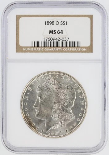 1898-O  Morgan Dollar NGC MS64 New Orleans Minted Silver Dollar No Reserve