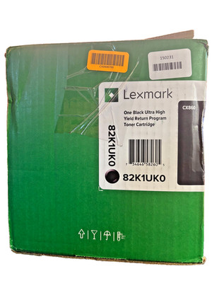 Lexmark 82K1UC0 Genuine OEM new in open box. Sealed BLACK toner