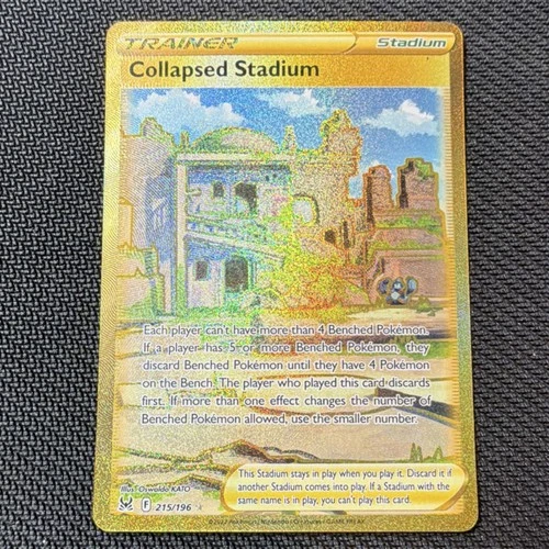 Pokémon Collapsed Stadium Secret Rare 215/196 Lost Origin Holo Trainer Card