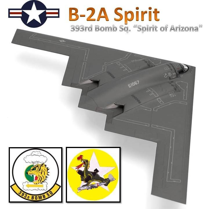 HERPA 1/200 573795 Grumman B-2A Spirit USAF 393rd Bomb Sq. “Spirit of Arizona"