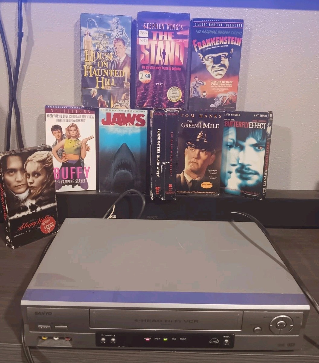Sanyo VCR VHS Player W Horror VHS Lot WORKING | eBay