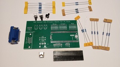 Colour VGA Output & Terminal SD Card Multi Project Kit for Raspberry Pi Pico Kit