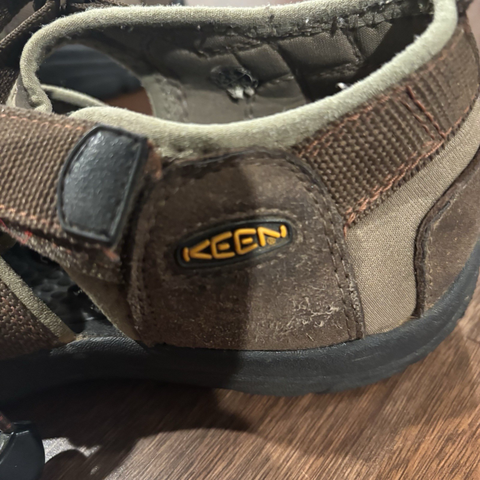 Keen sandalo donna taglia 6 sportivo marrone arancione scarpe trekking trail impermeabile