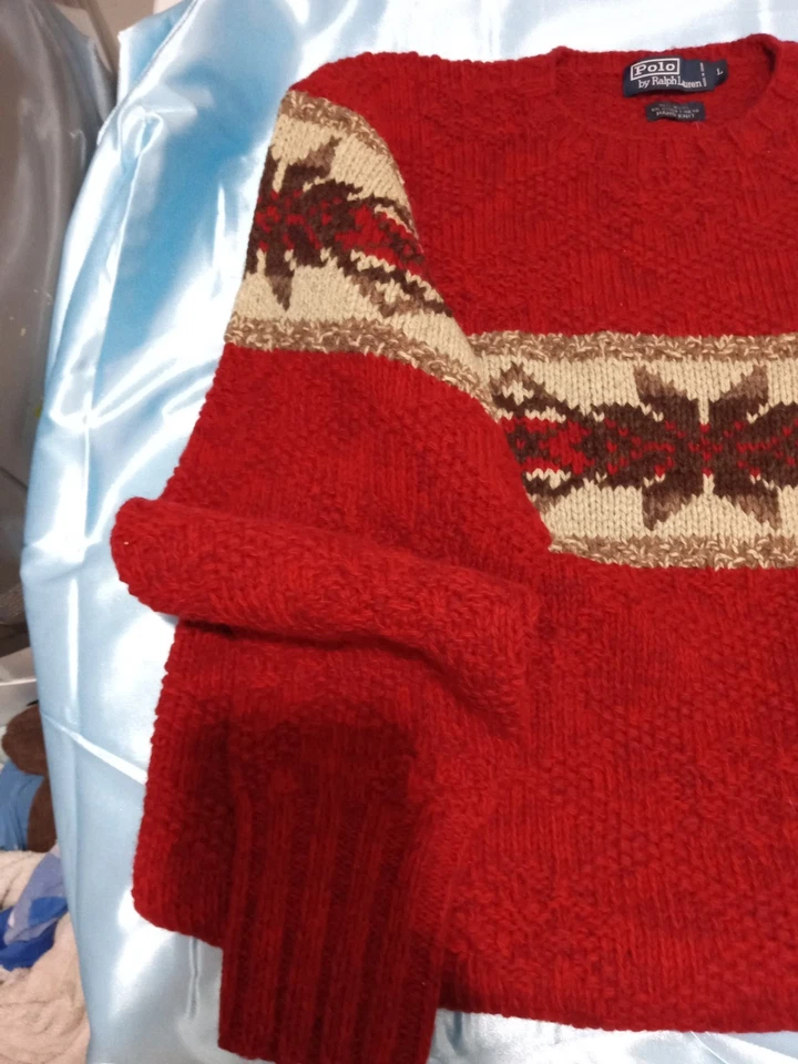 2x Polo Ralph Lauren Christmas Sweaters XL - Image 4 of 4