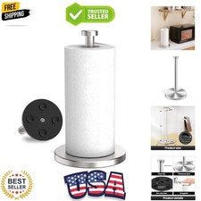 Paper Towel Holder Countertop, Stainless Steel Paper Towel Holder Stand with ...