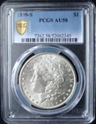 1899-S Morgan Silver Dollar - PCGS AU 58 - Gold Shield