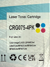 CRG075-4PK toner cartridges Compatible with Canon MF665Cdw MF663Cdw MF662Cdw