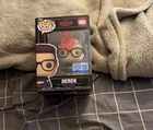 Funko Pop! Stranger Things - Derek #1803 Signed by  Jake Connelly (JSA Authen)