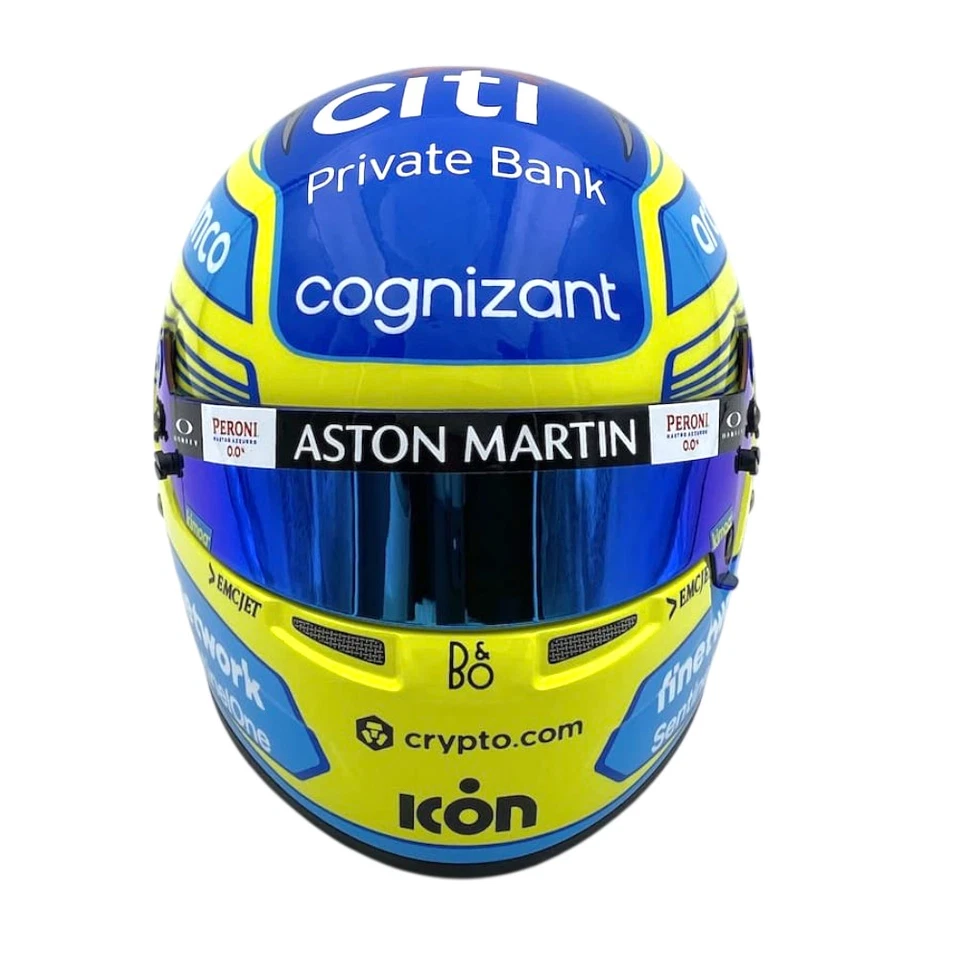 Mini Helmet Bell 1/2 Aston Martin Fernando Alonso 2023 - Immagine 2 di 4