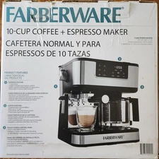 Dual Brew 10Cup Coffee + Espresso Black & Stainless Finish Touchscreen Display