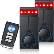 108Db Car Alarm System, Car Anti-Theft Vibration Sensor Alarm Red Light, Wirel
