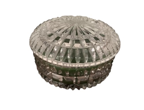 Vintage Cachette Custom Crystal Candle- All-Natural Beeswax Peppermint Scented - Picture 2 of 7
