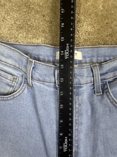VIbrant MIU Wide Leg Jeans Size 13 / 30 Color Block Panel 2-Tone High Rise A343 - Picture 12 of 13